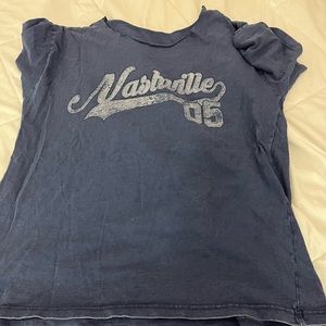 blue oversized t shirt